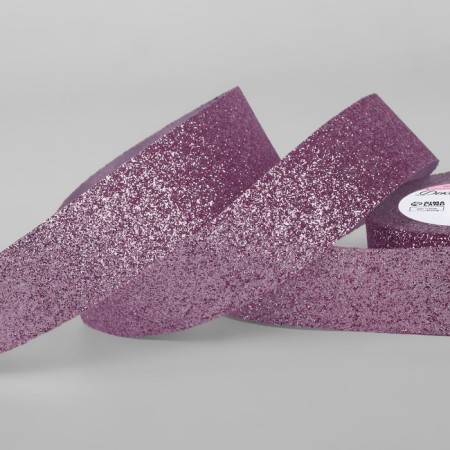Decorative tape "Squeezes", 25 mm × 9.1 ± 0.5 m, lilac color