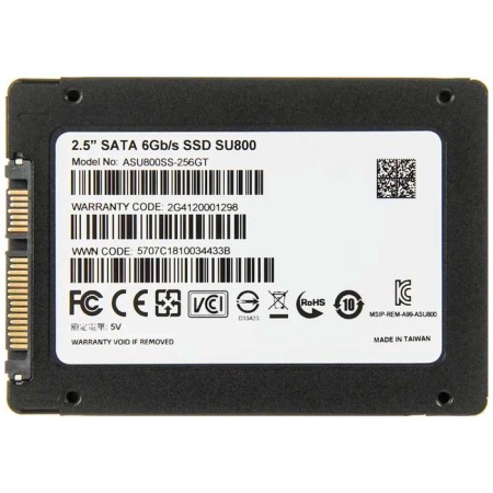 Накопитель SSD ADATA 2.5" Ultimate SU800 256 Гб SATA III ASU800SS-256GT-C-2