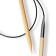 Circular knitting needles, bamboo, 6.0 mm/60cm, 1 pc