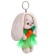 Soft toy-cords "Bunny mi in a green dress, with carrots", 14 cm