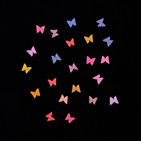 Sequins for decor "butterflies", multi -colored-1