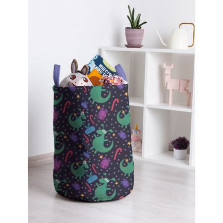 Basket for toys "Dragon with a gift, size 35x50 cm