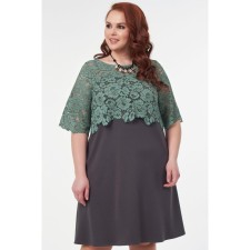 Female dress, size 54, green color