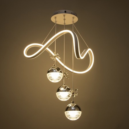 Lamp with DDD "Fior" LED 140W 3000-6000K White 49x49x15-115 cm-2