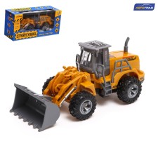 The inertial “loader” tractor, light effects, mobile parts, yellow color
