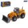 The inertial “loader” tractor, light effects, mobile parts, yellow color