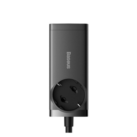 Baseus PowerCombo, GAC+2u+2C 65W+Type-C-Type-C, PD, 65W, 1 m, Black-4