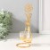Summary for 1 candle metal, glass d = 4.5 cm "Flower in a vase" gold 7.4x7.5x21 cm
