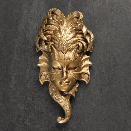 Suspended decor "Venetian mask No. 1" 27x14cm, bronze-1