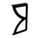 Delta bracket, double, fashion 2, 145x255, 2 pcs, black color