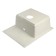 Sin for a kitchen made of ZEIN 150/G31, 575 x 470 mm, rectangular, overflow, white color