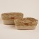 A set of baskets for storing manual weaving, cotton, corn, 2 pcs: 28x18x10, 30x20x12 cm