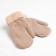 Women's mittens minaku is plain with rhinestones, 23 cm, central