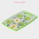 Board cutting plastic shade "Green apples", rectangular, 30 × 20 cm