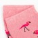 Women's terry socks "Flamingo", pink color, size 23-25