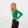 Female jumper with a neckline Mist, p. 48-50, green