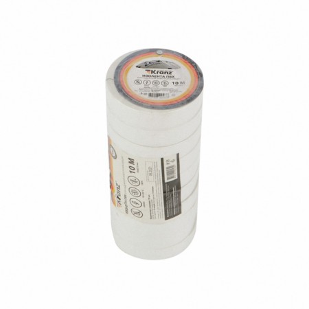 Izolent PVC 0.13x15 mm, 10 m, white kranz-4