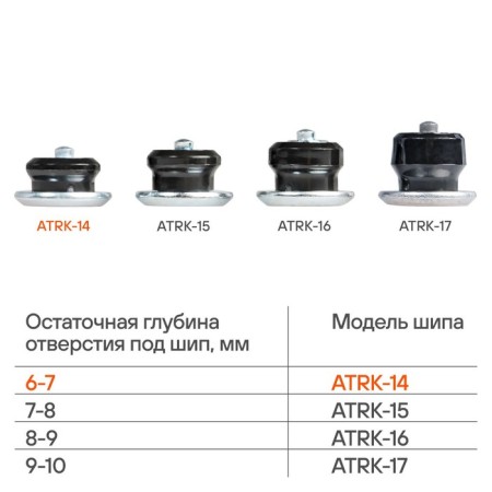 Repair spikes 6-7 mm Airline, set 100 pcs-2