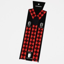 Adults adults, width 2.5 cm, red/black color