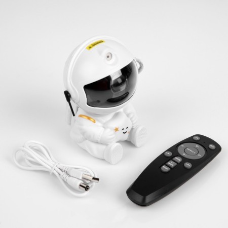 Light device "Cosmonaut with a star" 13 cm, glow RGB, remote control, 5 V, white-4