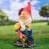Garden figure "Dwarf with a cock and wheat" 41cm