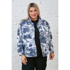 Women's jacket, size 58, blue-white color