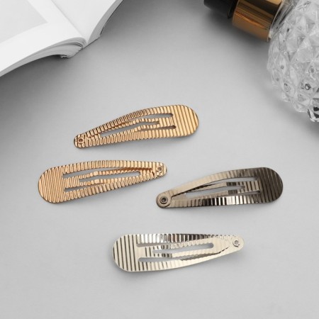Invisibility for hair "openwork" (set 6 pcs) 5 cm, mix-2