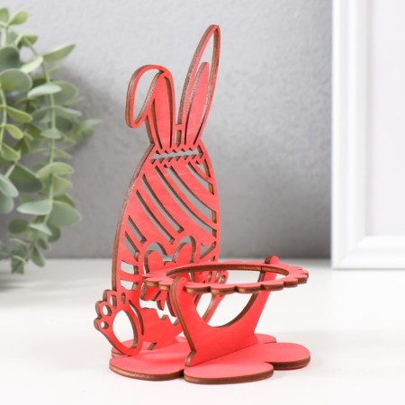 Claus "Bunny" 8.5x8.5x14.5 cm (set 4 parts) Coral-2