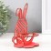Claus "Bunny" 8.5x8.5x14.5 cm (set 4 parts) Coral