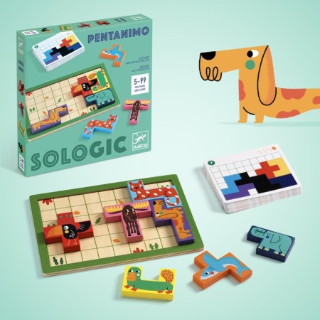 Djeco board "Pentanimo", series SO Logic-1