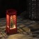 LED figure "Christmas tree in a telephone booth" 5.3 × 12 × 5.3 cm, plastic, batteries AG13x3, glow warm white
