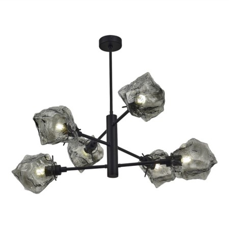 Ceiling Ceiling ST LUCE. SL1175.402.06. Portici. 6x40 watts, E14, 85x85x56 cm, black color