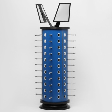 Star for glasses rotating, 44 places, 38 × 38 × 68cm, blue color-2