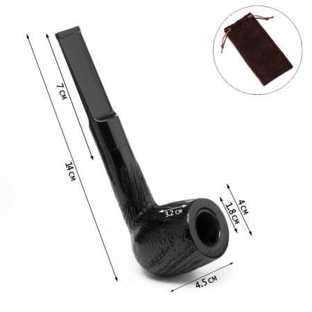 Kommer Premium smoking pipe, classic, length 14 cm, d-1.8 cm