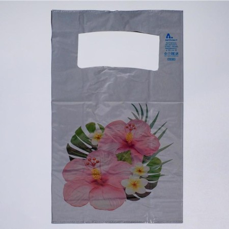 Package "Flowers", polyethylene, T -shirt, 28 x 55 cm, 35 μm-1