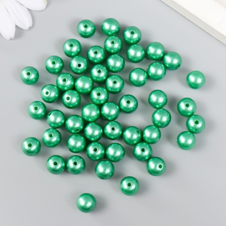 Set of beads "needlework" plastic, diameter 10 mm, 25 g, jade-1