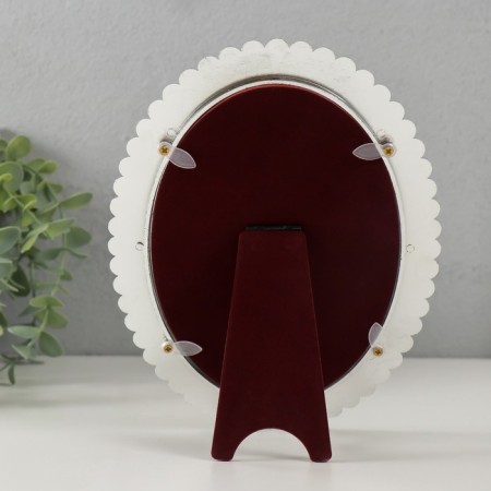 Photo frame plastic for metal 13x18 cm "Pink with pearls" 1.5x16.4x21.2 cm-3