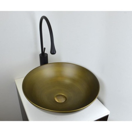 Sphera 6203 sink, d = 405 mm, without overflow, without opening for the mixer, bronze-3