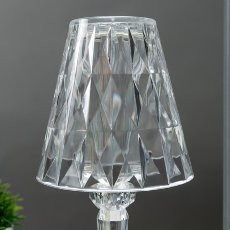 Table lamp 16862/1PR LED 0.8W 4000K USB AKB transparent 12x12x26 cm Risalux-6