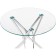 Glass table Roko chrome 80x80x75 cm