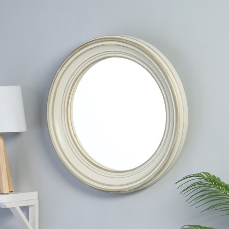 Mirror wall, round, milk D 51.6 cm