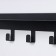 Set of shelves with hooks loft, 2 shelves: 350 × 100 × 35 mm, 350 × 100 × 80 mm, color black