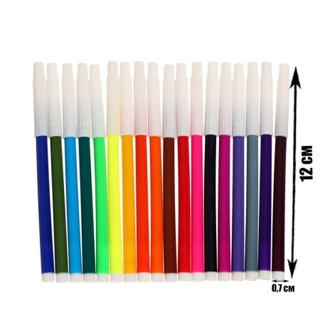 Flomasters 18 colors "Machine", non -premised cap-2