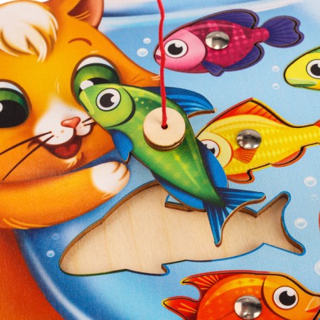 Magnetic fishing "cat", puzzle-5