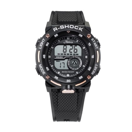 Watch of Electronic Electronic Astres R-Shock, D-5.3 cm, silicone strap, waterproof-1