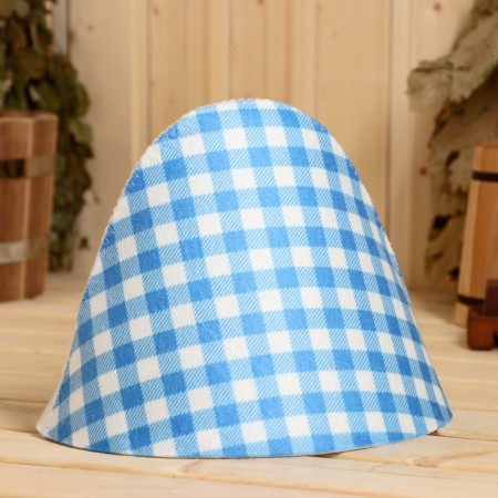 Bath -Hat "Blue" Print