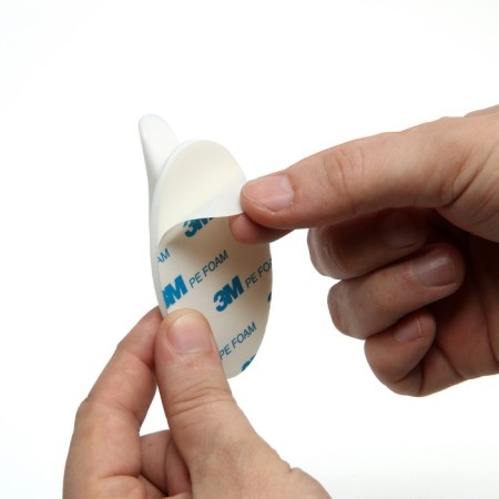 Furniture handle self -adhesive cappio, l = 95 mm, plastic, white color-6