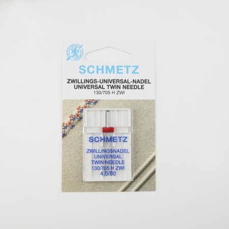 Needle for household sewing machines, double, universal, No. 80/4-3