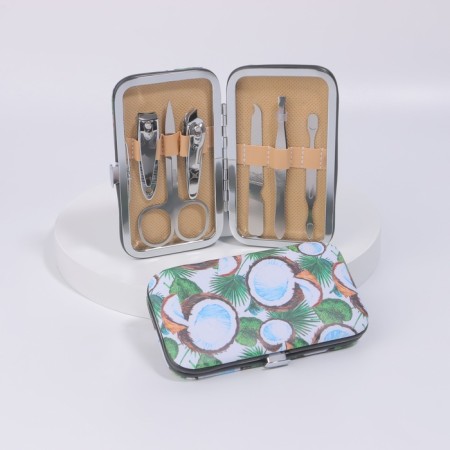 Manicure set "Fruits", 6 items, in a case, a drawing mix-2