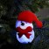 Christmas tree toy "Bear", 10 cm, from batteries, glow of multi (RGB)